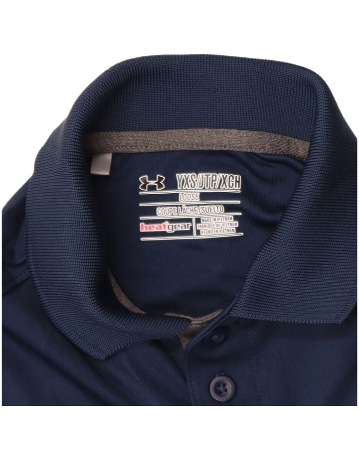 Рубашка-поло Under Armour для мальчиков Heat Gear 6–7 лет XS, темно-синяя
