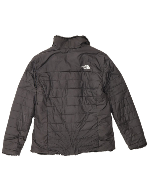 Двусторонняя стеганая куртка The North Face для девочек 14–15 лет, XL, черная
