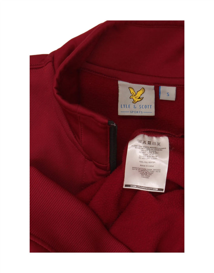 Мужской спортивный костюм Lyle & Scott, верхняя куртка, маленький темно-бордовый полиэстер
