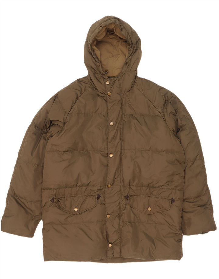 Мужская стеганая куртка с капюшоном Belfe UK 44 2XL Хаки Полиамид