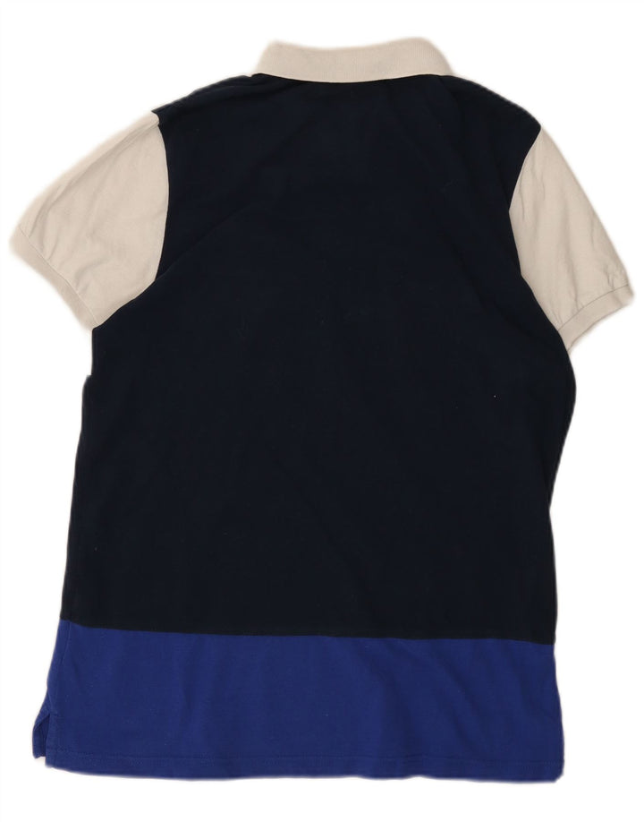 ELLESSE Мужская рубашка-поло с рисунком, средний разноцветный хлопок с цветными блоками