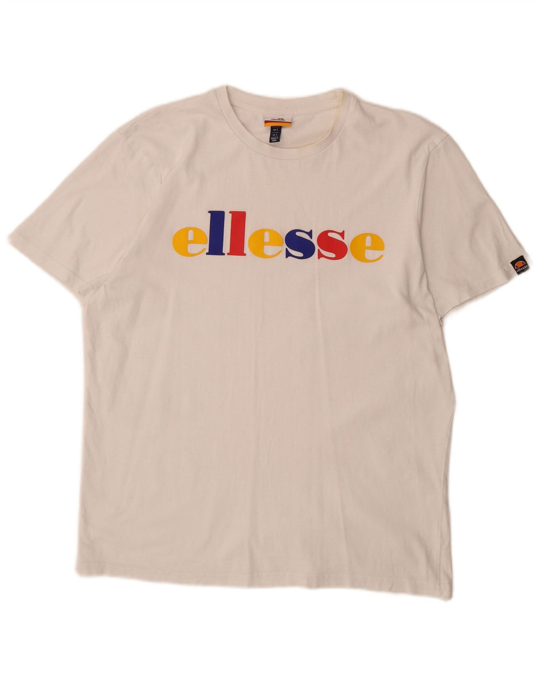 ELLESSE Мужская футболка с рисунком, большая белая