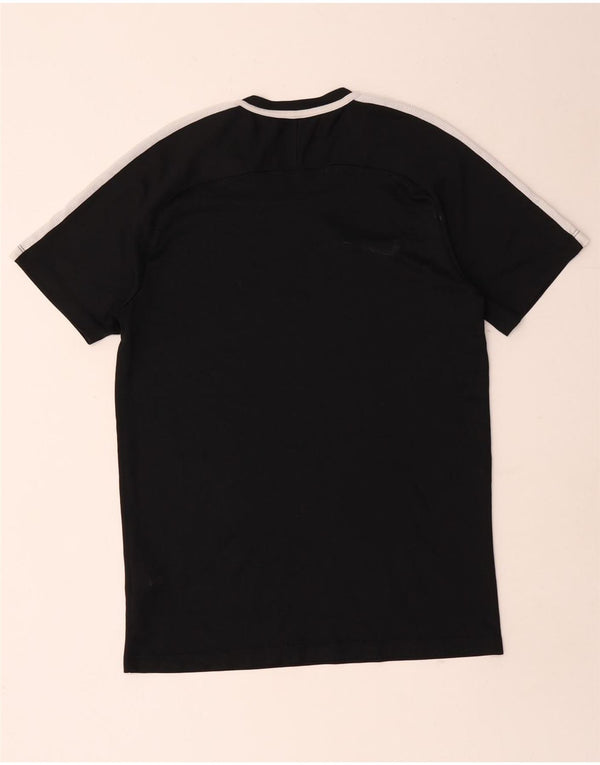 Мужская футболка Nike Dri Fit, средний черный полиэстер с цветными блоками