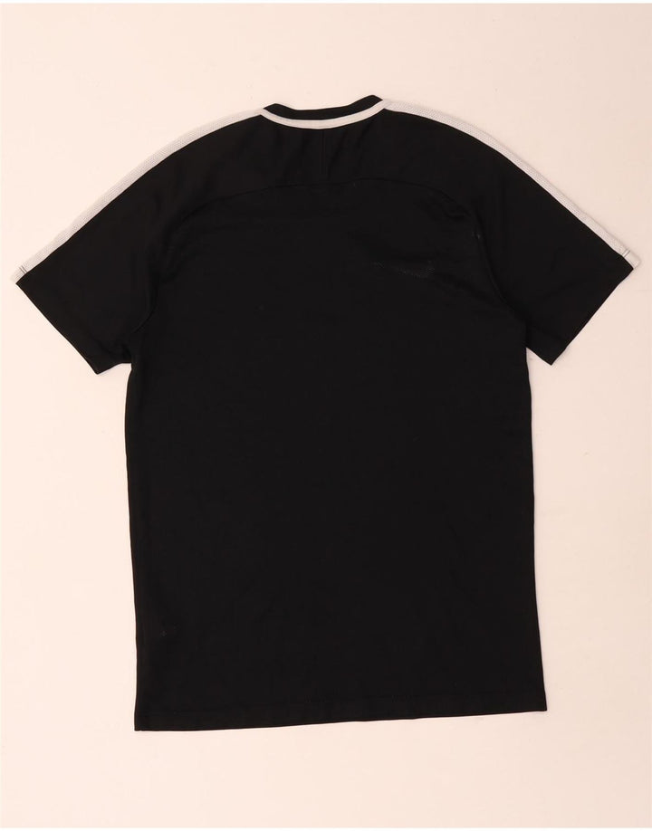 Мужская футболка Nike Dri Fit, средний черный полиэстер с цветными блоками