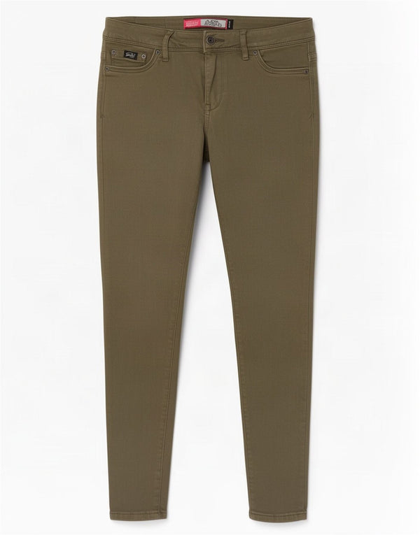 Superdry Womens Alexia Jegging Jeans W30 L32 Khaki Cotton