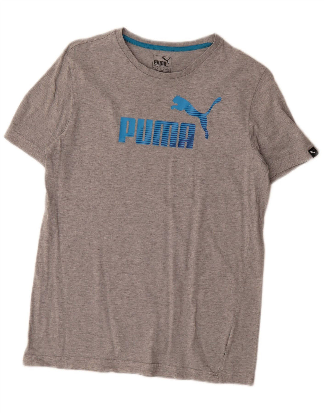 Футболка с рисунком Puma для мальчиков, топ 15-16 лет, серая
