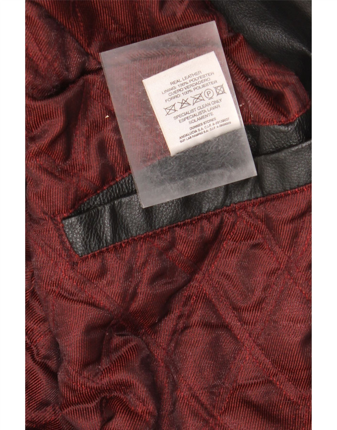 Мужская кожаная куртка St. Bernard UK 40, большая черная кожаная