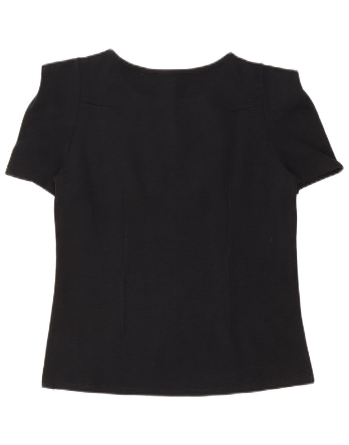 Женская блузка ZARA Top UK 12, средний темно-синий