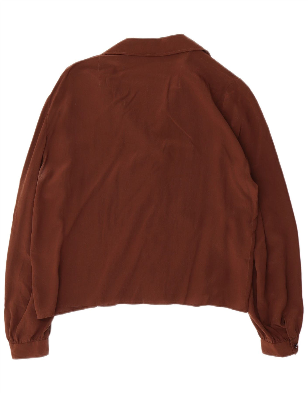 Женская блузка-рубашка VINTAGE UK 16, большая коричневая