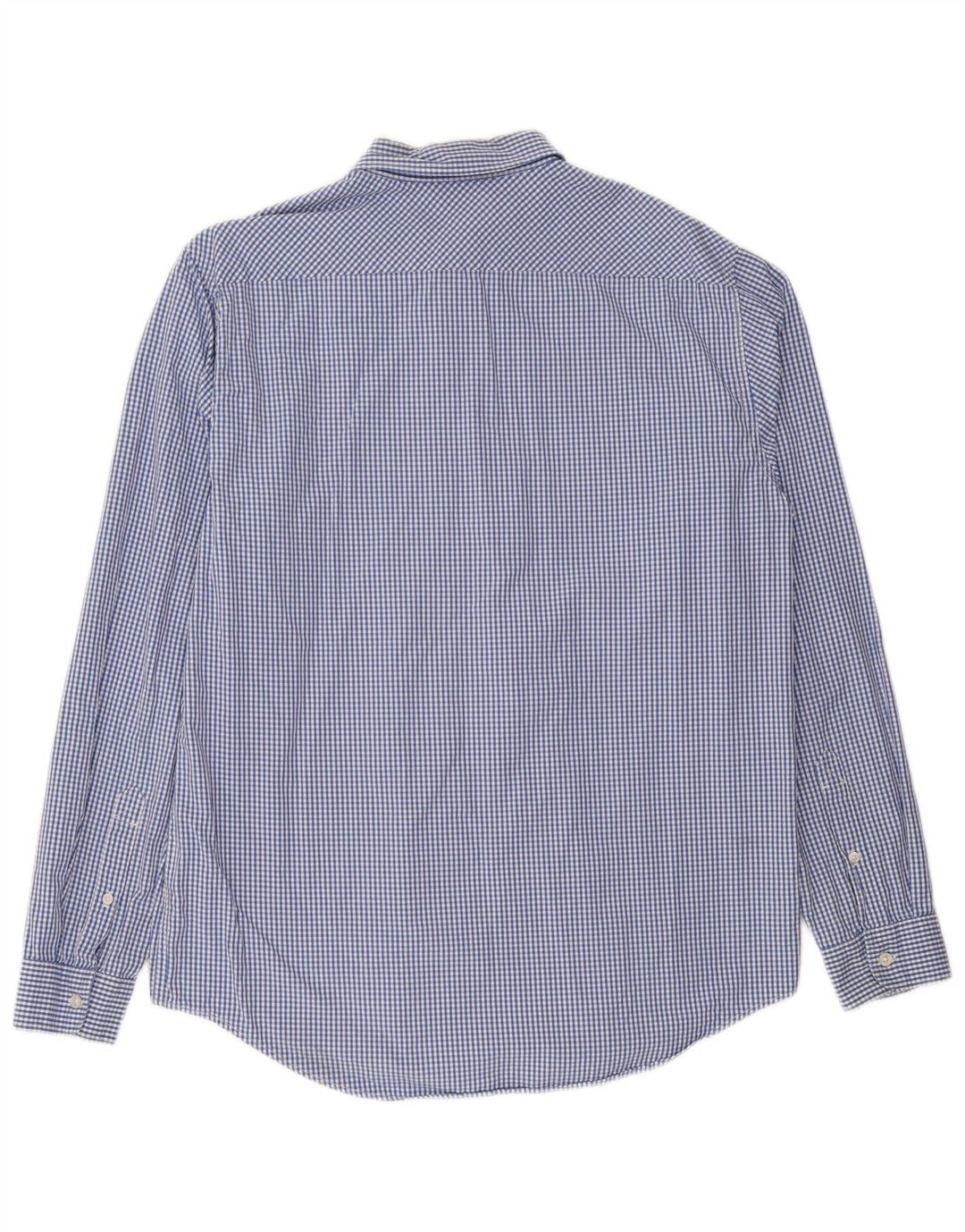 Мужская рубашка приталенного кроя Timberland, большая синяя хлопковая клетка в мелкую клетку