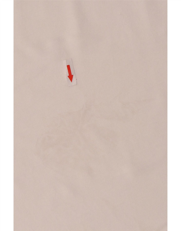 Женская футболка Zara Top UK 14, средний белый хлопок, белый цвет