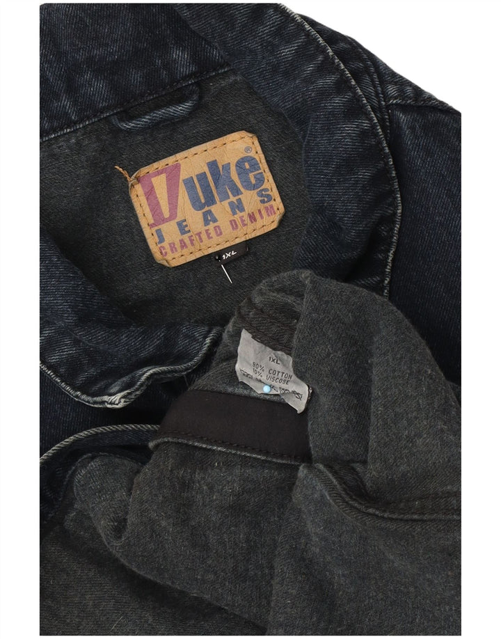 Мужская джинсовая куртка Duke UK 42 XL, темно-синяя, хлопковая, классическая