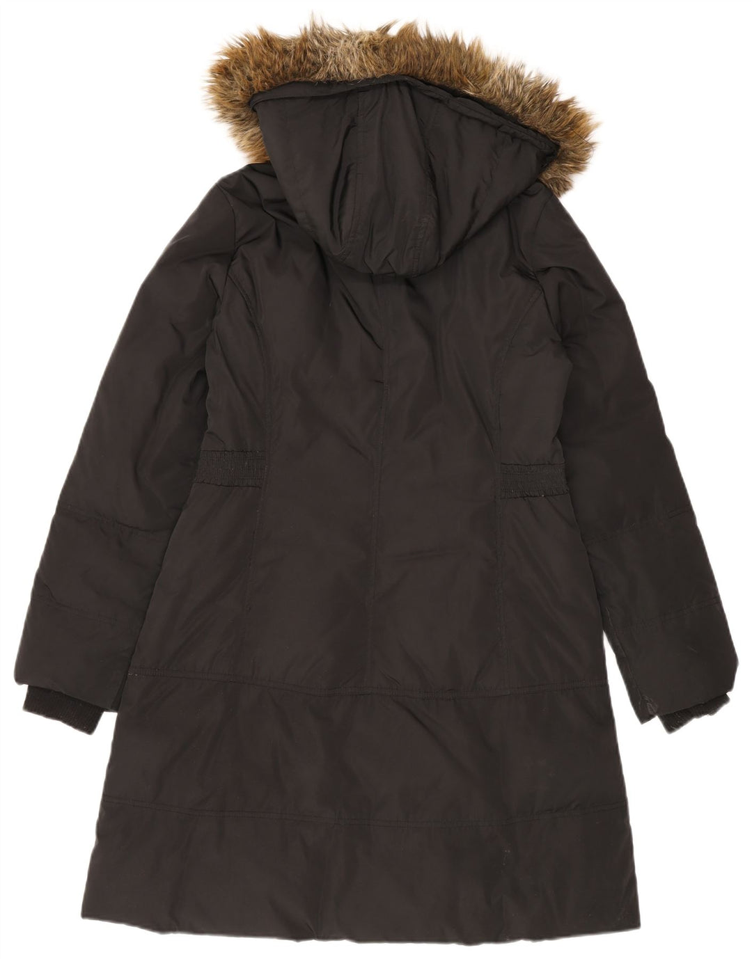 Женское пуховое пальто с капюшоном Monsoon UK 14, средний черный полиэстер