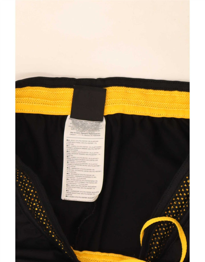 Мужские спортивные брюки Nike Dri Fit, маленькие черные полиэстер с цветными блоками