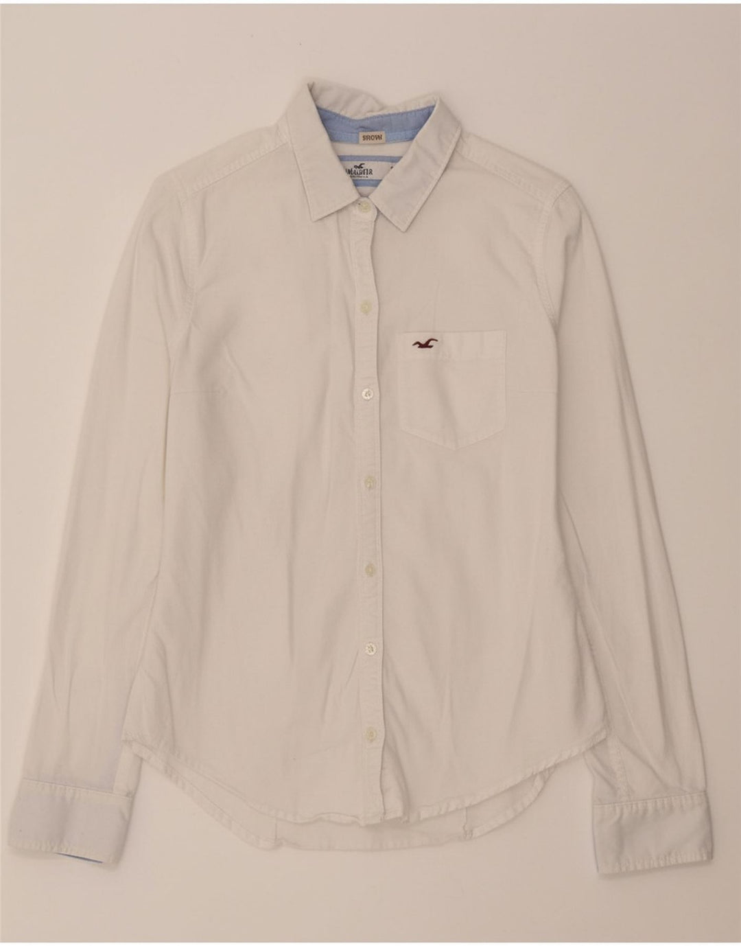 HOLLISTER Womens Shirt UK 10 Small White Cotton