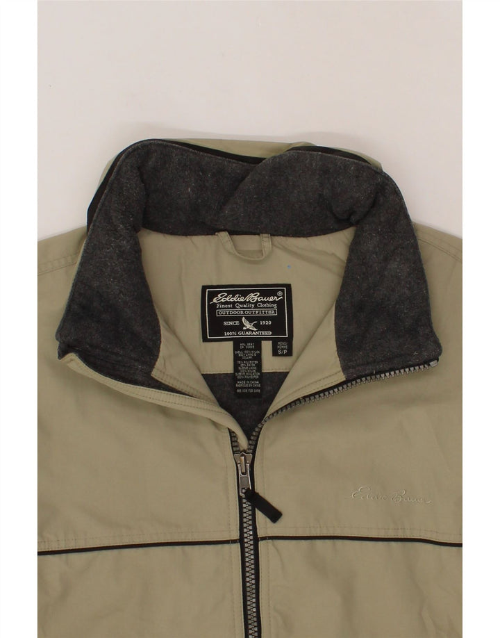 Мужская куртка-бомбер оверсайз EDDIE BAUER UK 36, маленькая, цвета хаки, с цветными блоками