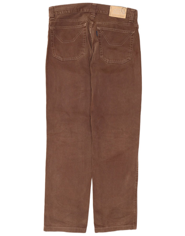 Мужские прямые джинсы Jeckerson W33 L30 коричневые, хлопок