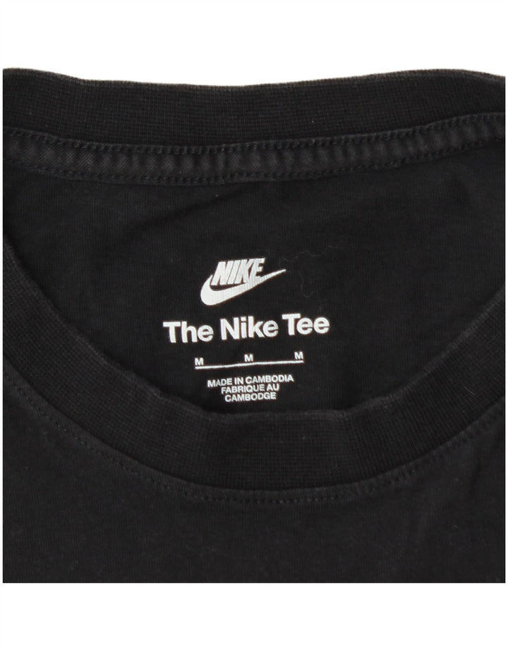 Мужская футболка NIKE среднего размера, черная