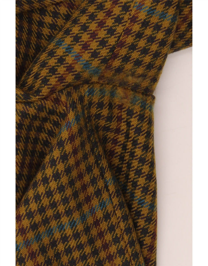 Мужской пиджак HUGO BOSS на 2 пуговицах EU 56 3XL Желтый с узором "гусиные лапки"