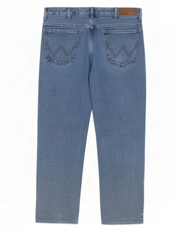 Мужские прямые джинсы Wrangler W36 L32, синий хлопок