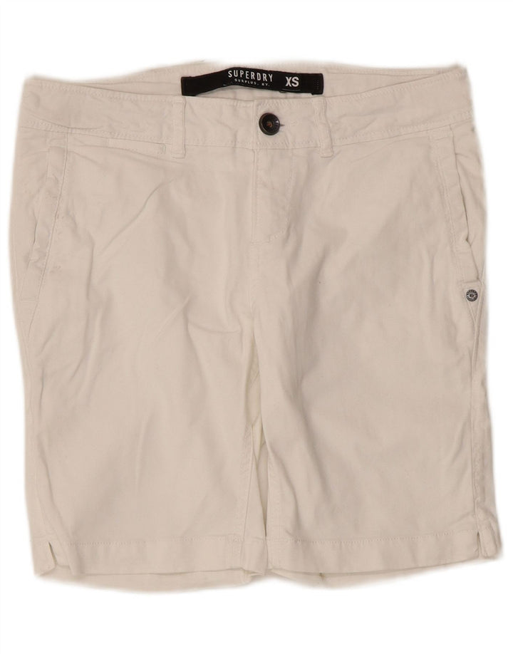 Женские шорты чинос Superdry XS W30, белый хлопок