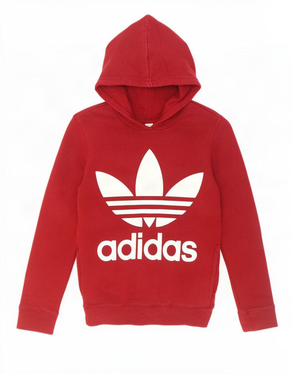 Мужской джемпер с капюшоном Adidas UK 10, маленький красный, хлопок