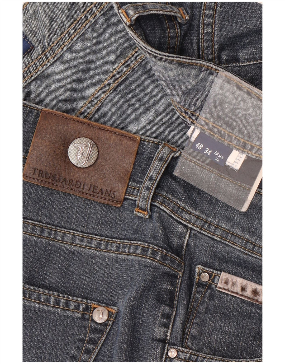 Мужские прямые джинсы Trussardi W32 L34 синие