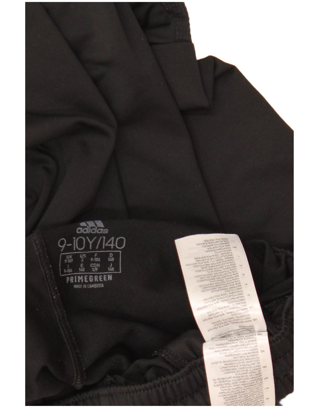 ADIDAS Спортивные брюки Primegreen для мальчиков 9-10 лет, черный полиэстер
