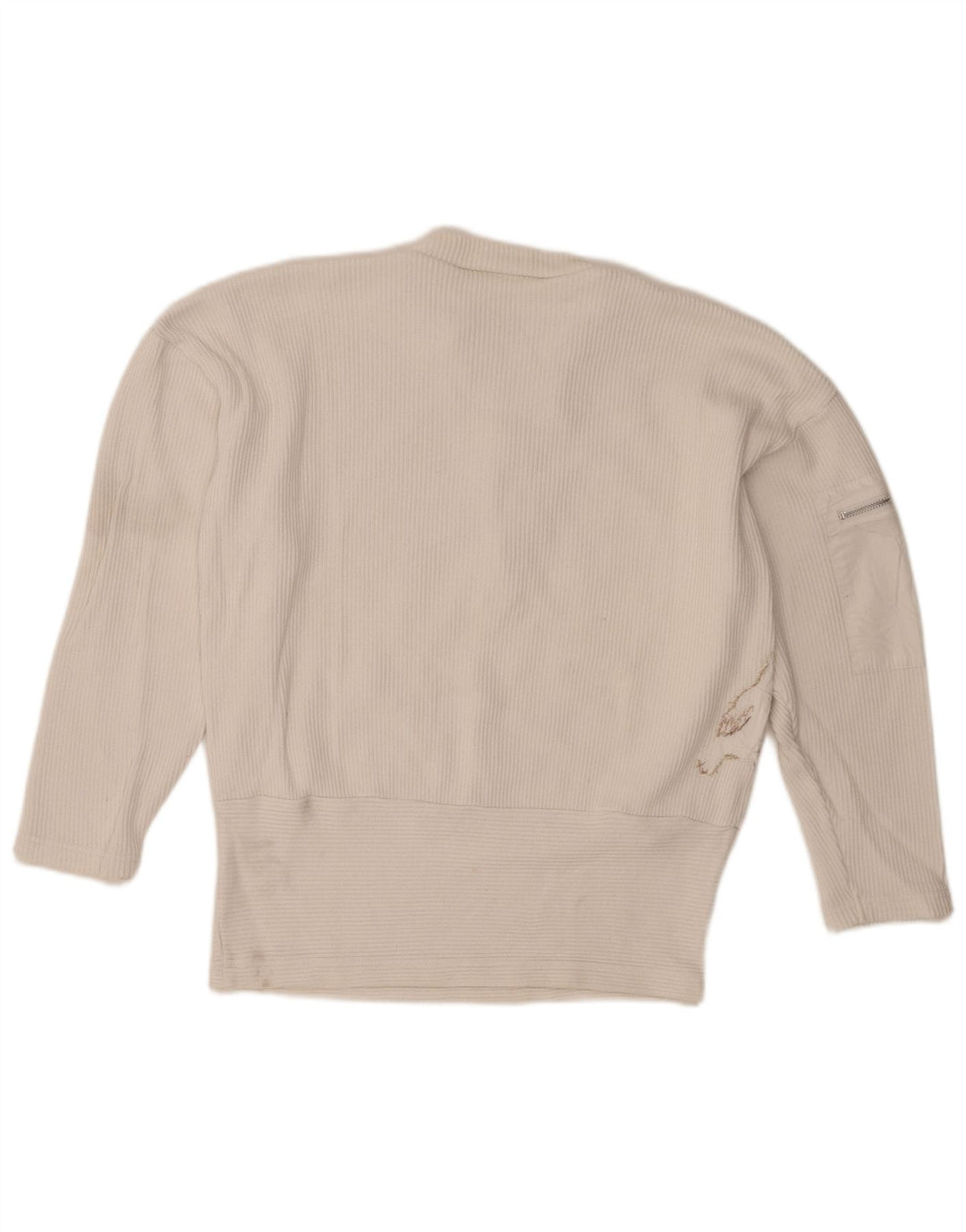 Женский джемпер с воротником на молнии с графическим рисунком Together, цвет Великобритании 10/12, средний белый