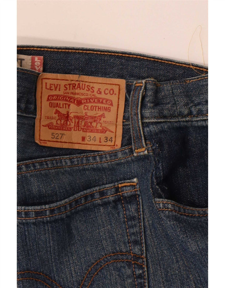 Мужские джинсы Levi's 527 Low Bootcut W34 L29 синие