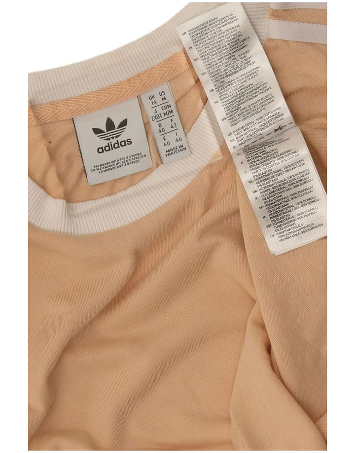 Женская футболка Adidas Top UK 14 Medium Бежевый Хлопок