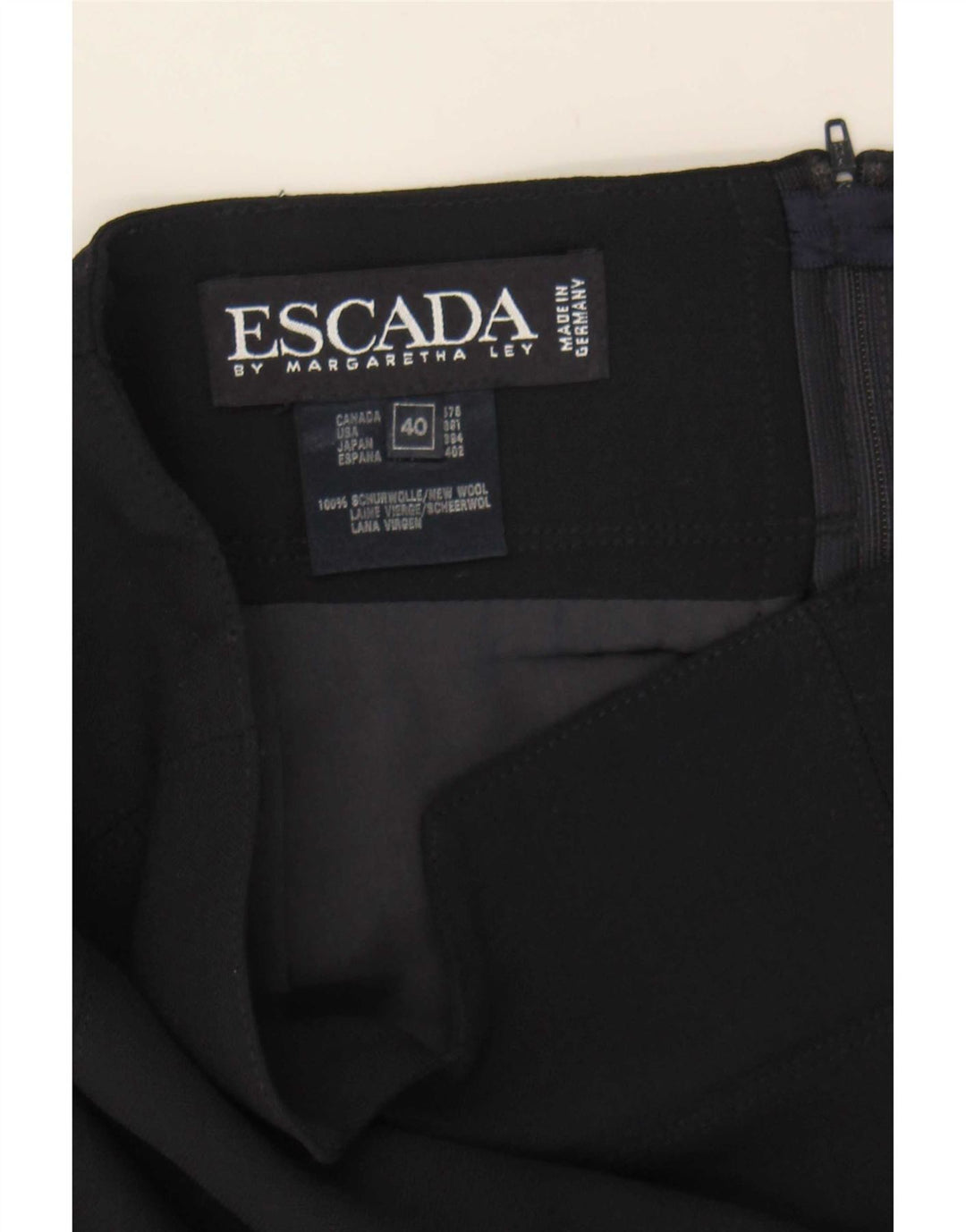 Юбка-карандаш женская Escada EU 40 Medium W27 Темно-синяя шерсть