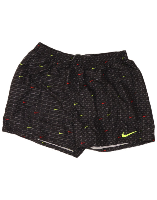 Мужские спортивные шорты NIKE с графическим рисунком XL, черные полиэстер с геометрическим рисунком