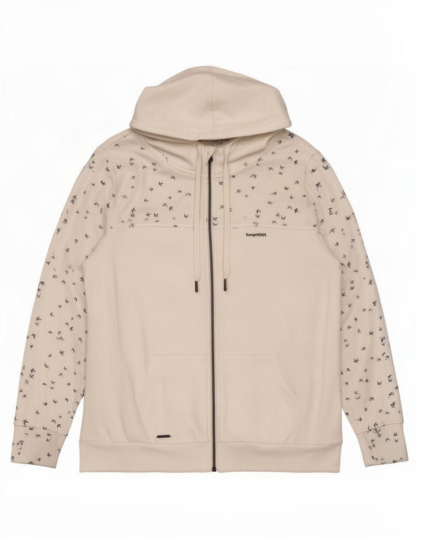 Женский свитер с капюшоном на молнии «Кенгуру», Великобритания, 22/24, 3XL, хлопок в белые пятна