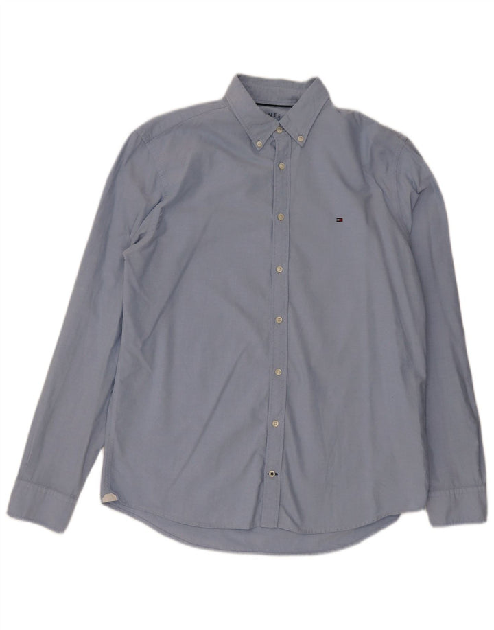 Мужская рубашка Tommy Hilfiger, большой синий хлопок