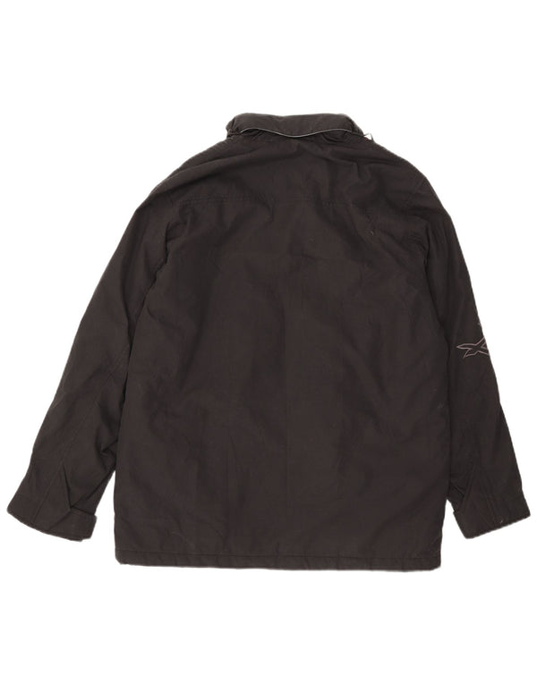 Billabong Женская ветровка с капюшоном и графическим рисунком США 14 XL в черную полоску