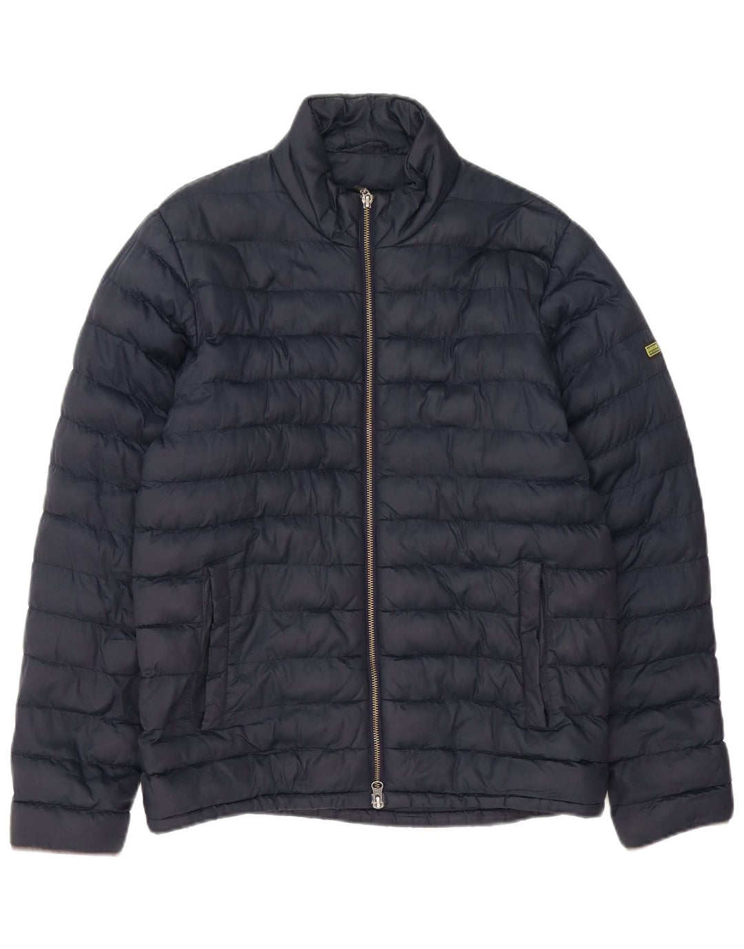 Мужская стеганая куртка Barbour UK 36, маленький темно-синий полиэстер