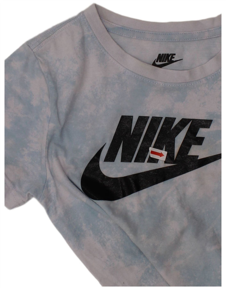 Футболка с рисунком NIKE для мальчиков, 6–7 лет, большой синий тай-дай