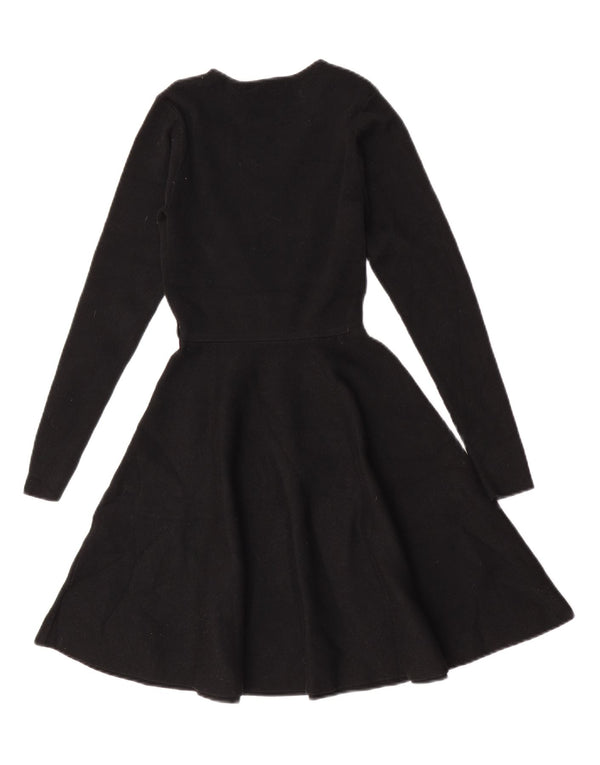 Женское платье А-силуэта с длинными рукавами Lipsy UK 6 XS, черный полиэстер