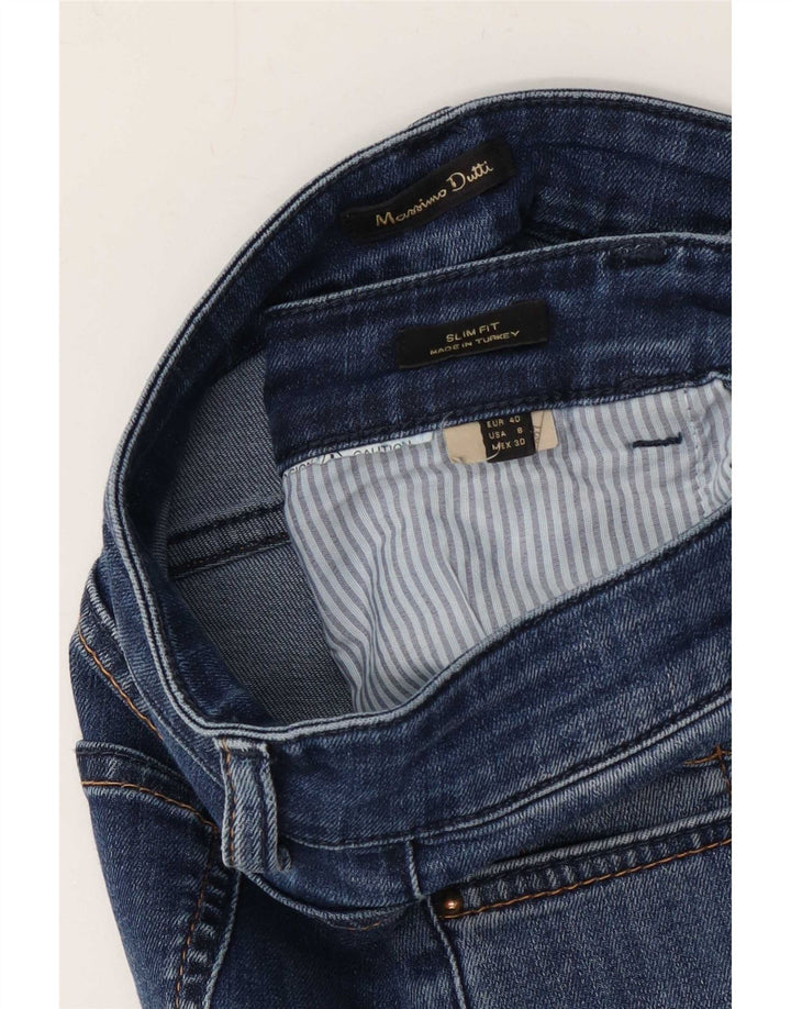 Massimo Dutti Женские узкие джинсы EU 40 Medium W30 L31 Синий