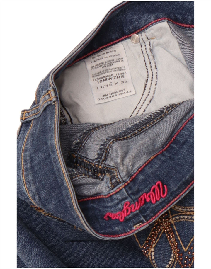 Женские джинсы WRANGLER Bootcut, размер США 11/12, большой размер W32 L32, синий хлопок