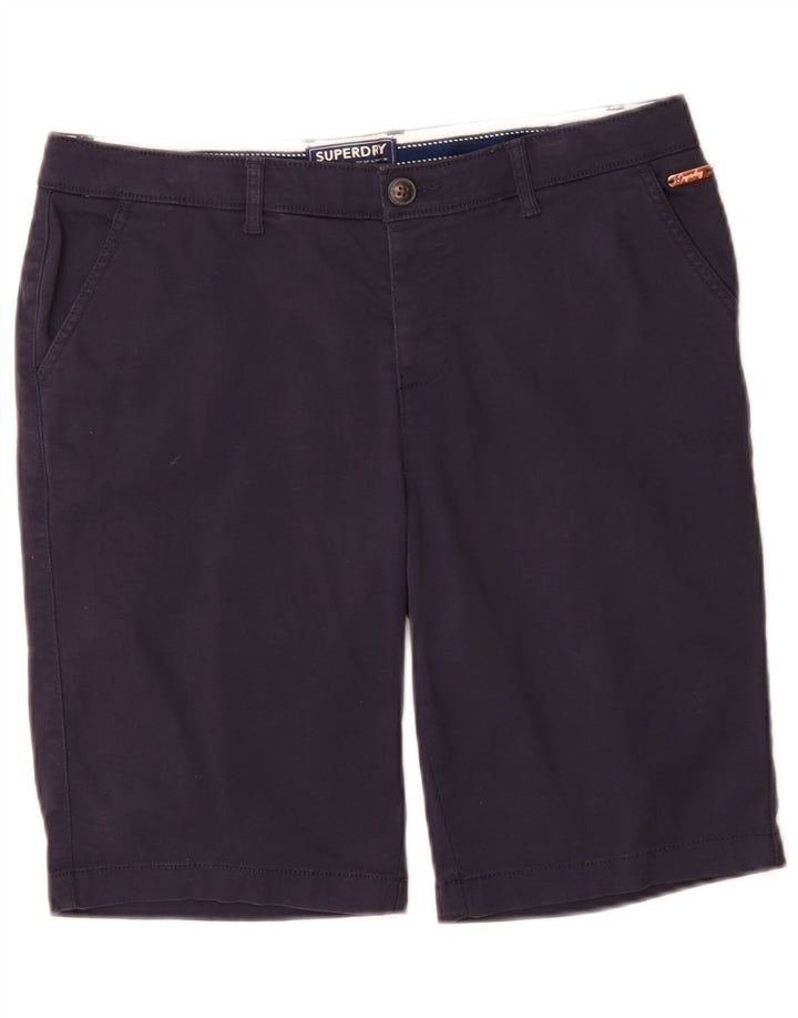 Женские шорты чинос Superdry Regular UK 12 Medium W32 Темно-синие, хлопок