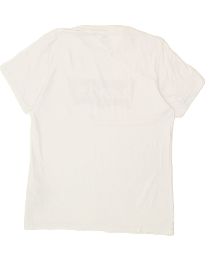 LEVI'S Mens Graphic T-Shirt Top Small White Cotton Vintage Levi's and Second-Hand Levi's from Messina Hembry 