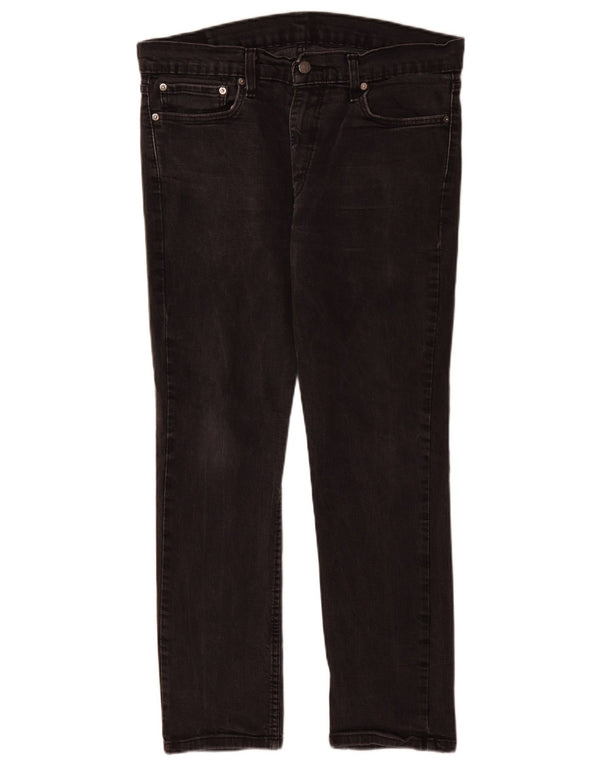 Мужские джинсы Levi's Slim 511 W36 L30, черный хлопок