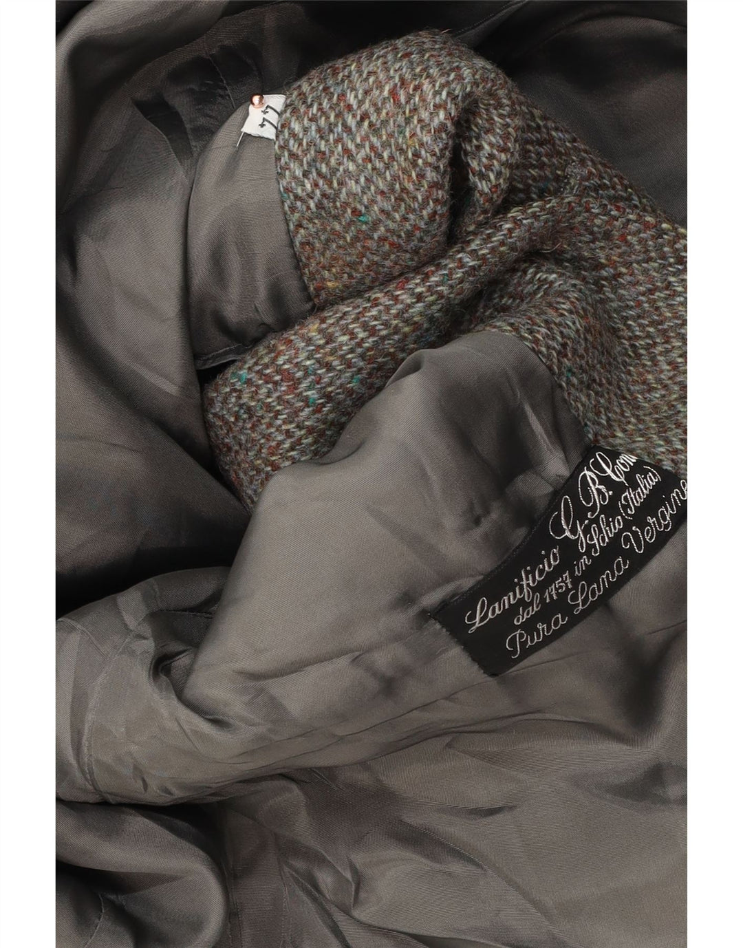 LANIFICO CAMPORE Женский пиджак на 2 пуговицах IT 44 Средний коричневый с шевроном