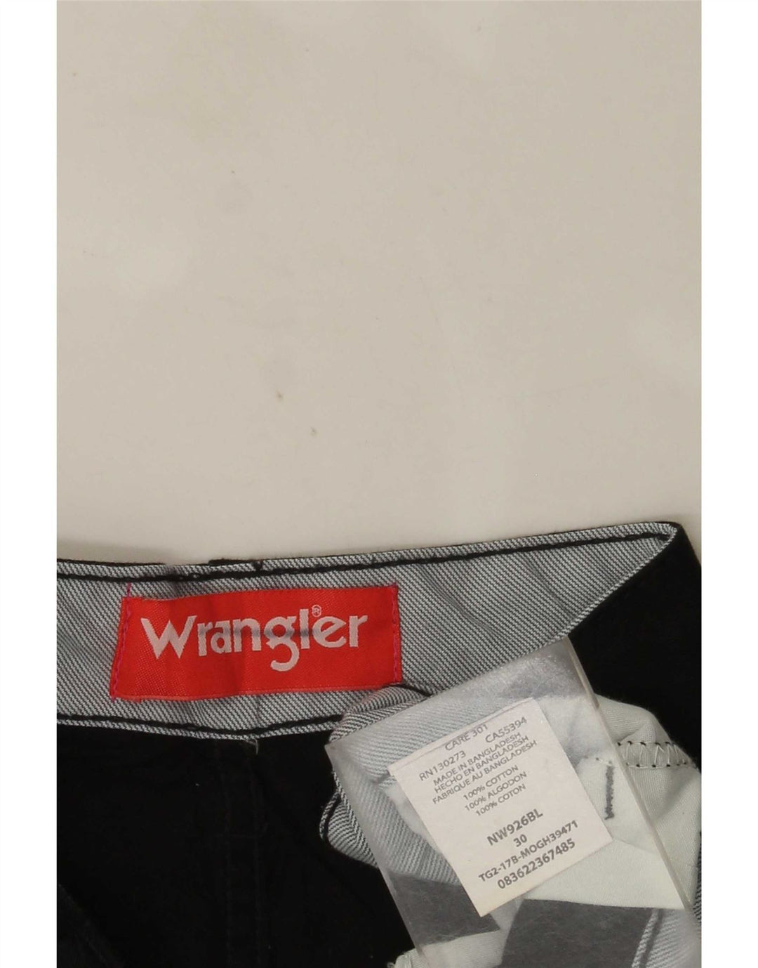 Мужские шорты-карго Wrangler W30, средние черные хлопковые