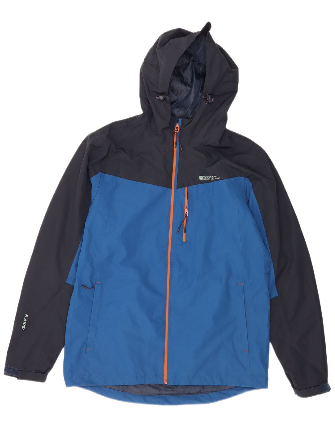 Mountain Warehouse Mens Isoory Rain Jacket UK 38 Medium Blue Colourblock