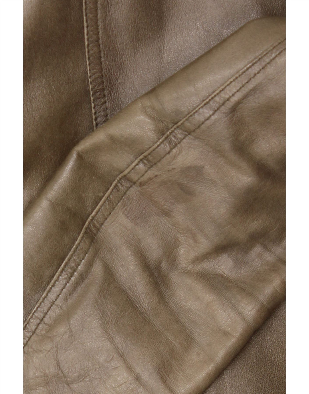 Винтажная женская кожаная куртка IT 42 Medium Khaki Leather