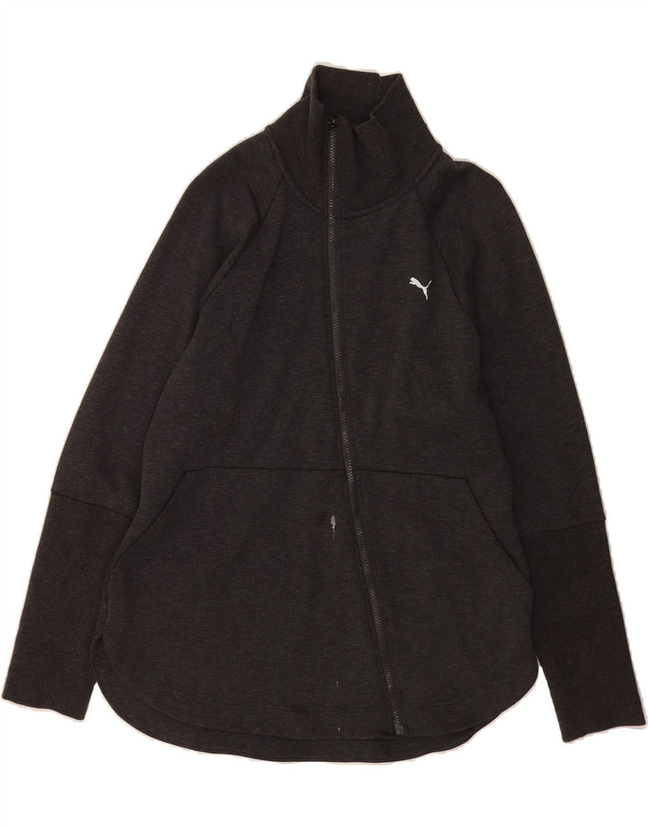 PUMA Womens Tracksuit Top Jacket UK 16 Large Grey Cotton Vintage Puma and Second-Hand Puma from Messina Hembry 