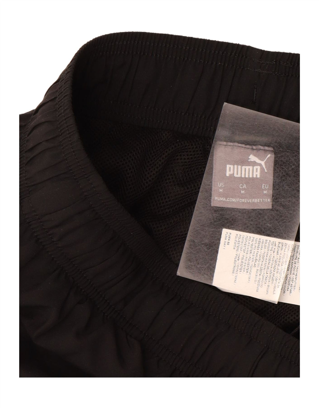 PUMA Mens Tracksuit Trousers Joggers Medium Black Polyester Vintage Puma and Second-Hand Puma from Messina Hembry 